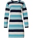 Pastunette ladies cotton nightdress 'bold blue stripes'