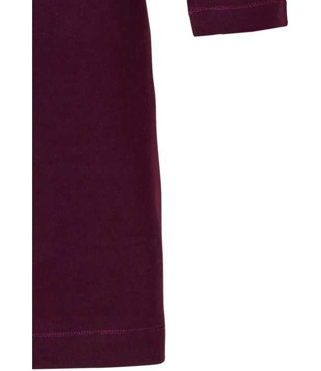 ladies dark red cotton nightdress 'beautiful flowers'