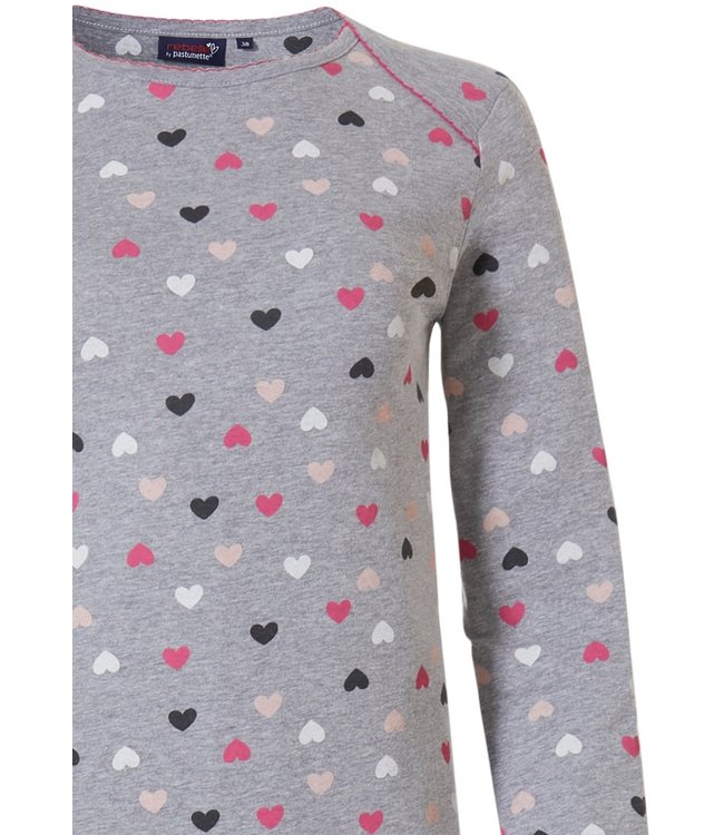 damespyjama met lange mouwen 'chique little lovehearts ♥'