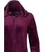velvet home lounge suit with zip 'rich bordeaux beauty'