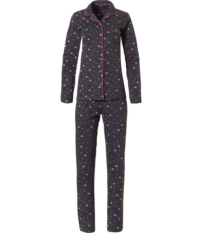 Rebelle full button pyjama 'chic little lovehearts ♥'