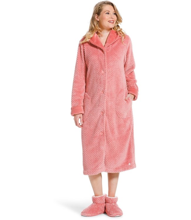 zachte fleece indoor enkelhoge sloffen 'quilted detail'