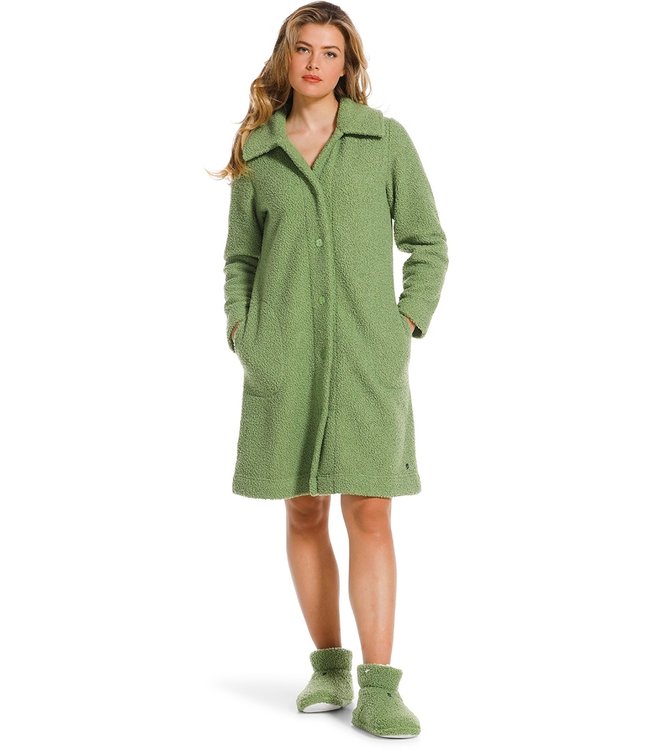 luxury indoor house boots 'boucle jade green'