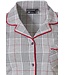 ladies full button nightdress 'stylish checks'