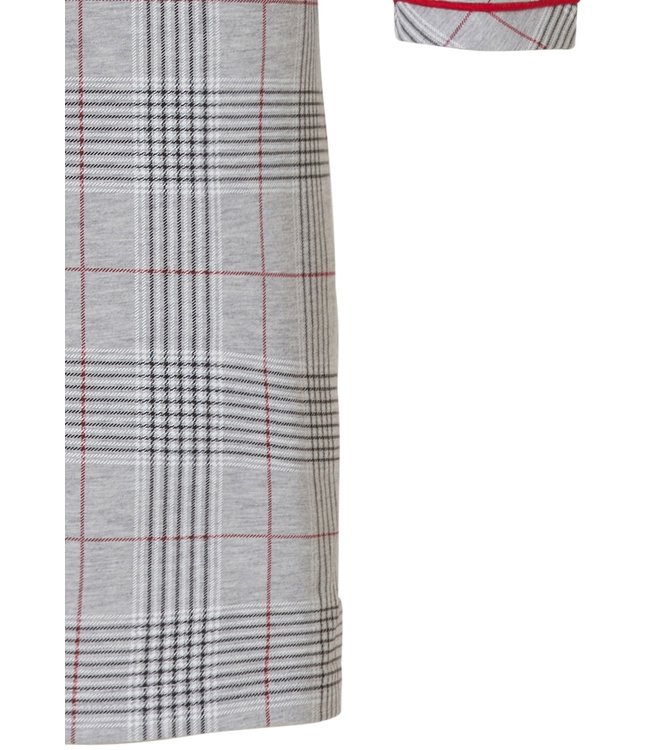 ladies full button nightdress 'stylish checks'
