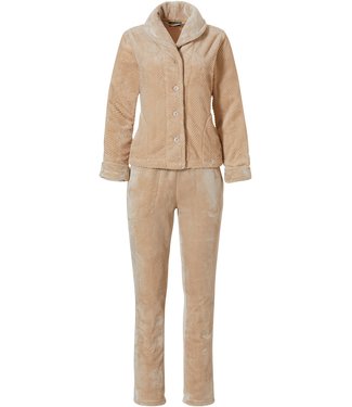 single Belangrijk nieuws Mooi Pastunette Deluxe warm fleece home-lounge suit with buttons 'soft chev -  Pyjama-direct