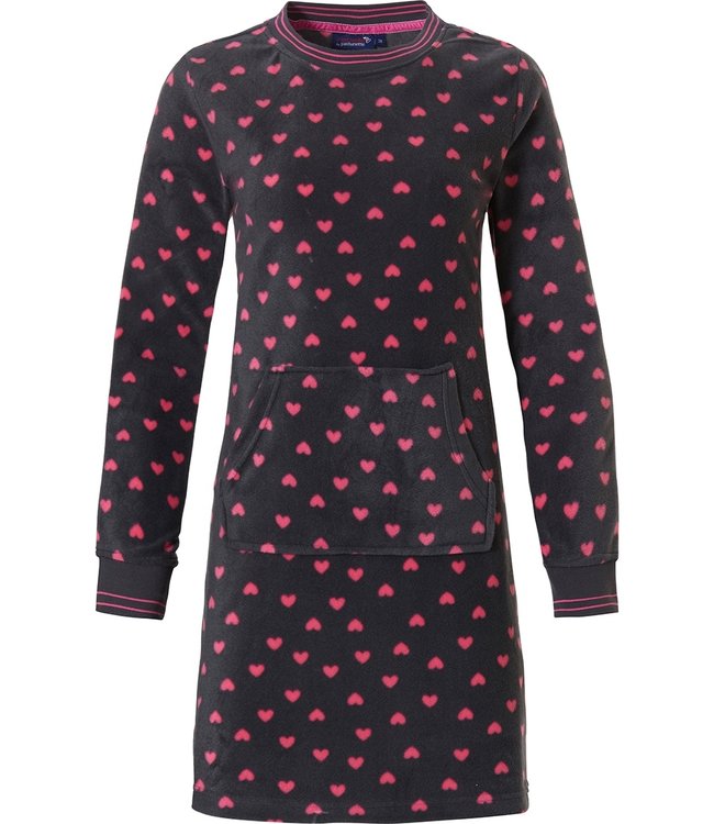 Rebelle ladies fleece lounge home dress 'loadsa ♥ love ♥'