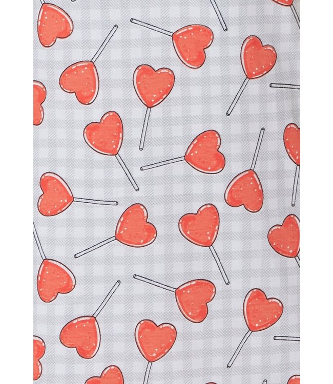 katoenen spaghetti-jurkje 'sweety hearts ♥'