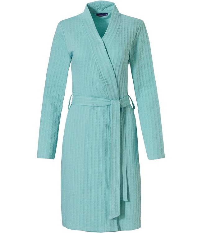 ladies light aqua green wrap-over kimono 'cube it style'