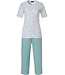 Pastunette ladies short sleeve cotton pyjama set with buttons 'softly dotty'