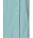 soft aqua full button 3/4 sleeve summer terry robe