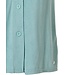 soft aqua full button 3/4 sleeve summer terry robe