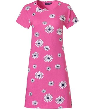 Rebelle short sleeve cotton nightdress 'pretty in pink daisy'