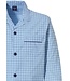 light blue full button 100% cotton woven mens pyjama 'checkered squares'