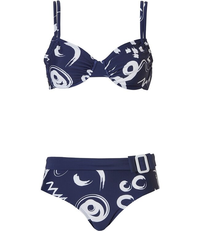 dark blue bikini set 'twizz & swirl'