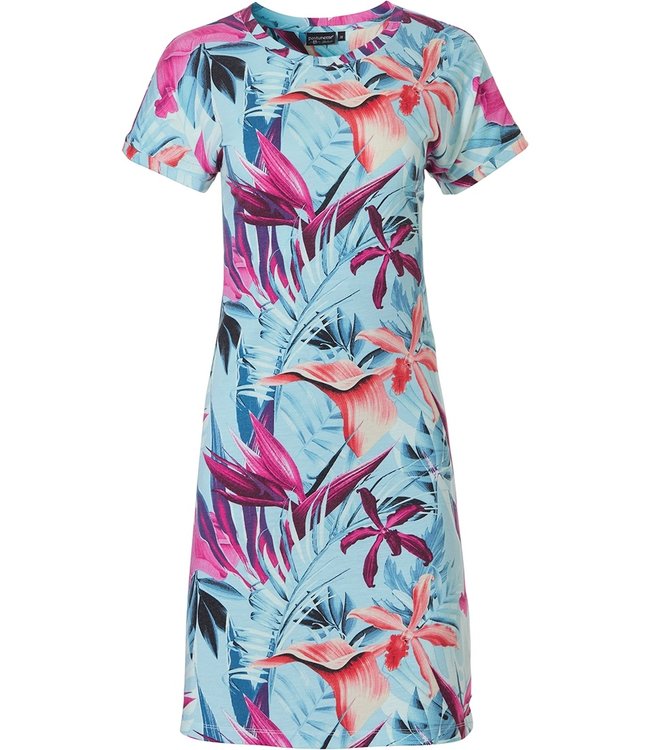 Pastunette Deluxe short sleeve nightdress 'tropical paradise flower'