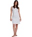 ladies sleeveless cotton nightdress with buttons 'softly dotty'