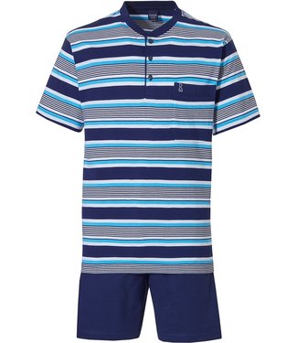 Robson cotton shorty set with buttons 'mixed stripes'