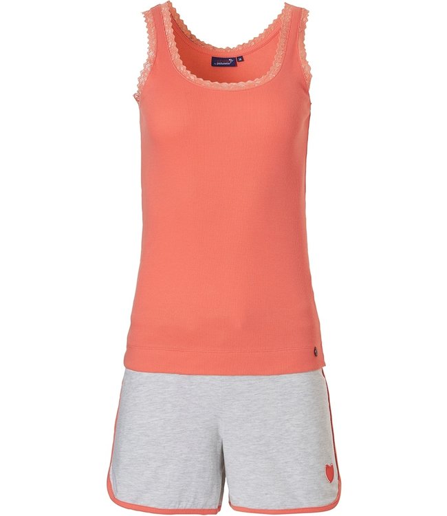 shorty set with vest 'little sweet heart ♥'