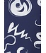 donkerblauw badpak met v-hals 'twizz & swirl'