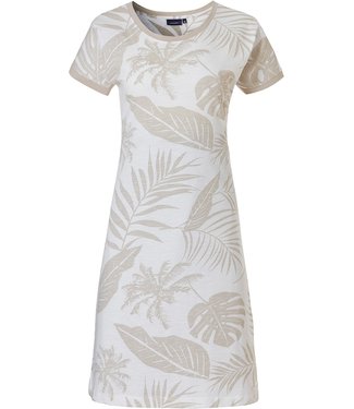 Pastunette short sleeve cotton nightdress 'palm paradise'