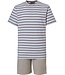 Pastunette for Men stripey shorty set 'travelling life, safari stripes'