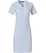 Pastunette short sleeve cotton nightdress with buttons 'pretty bows & fine stripes'