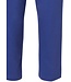 ladies short sleeve cotton pyjama set with buttons 'dark blue fine stripes'