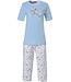 Pastunette ladies short sleeve 3/4 cotton pyjama set 'dreamy love birds'