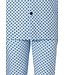 light blue full button 100% cotton woven mens pyjama 'coloured squares'