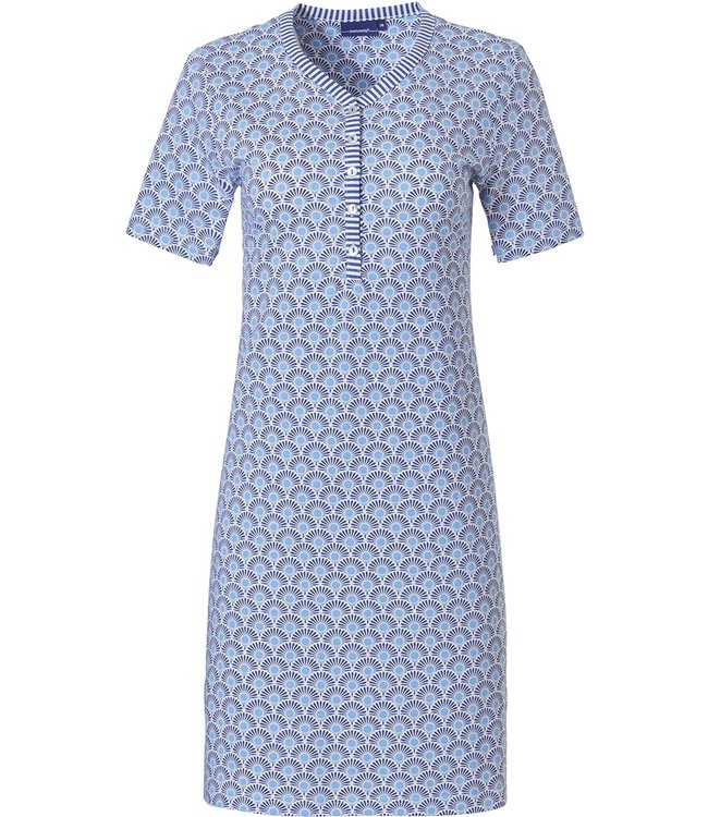 Pastunette short sleeve nightdress with buttons 'mini abstract sunshine flower'