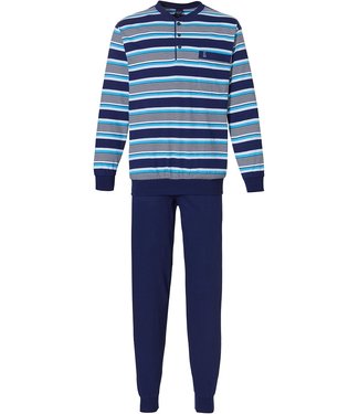 Robson cotton pyjama set with buttons 'mixed stripes