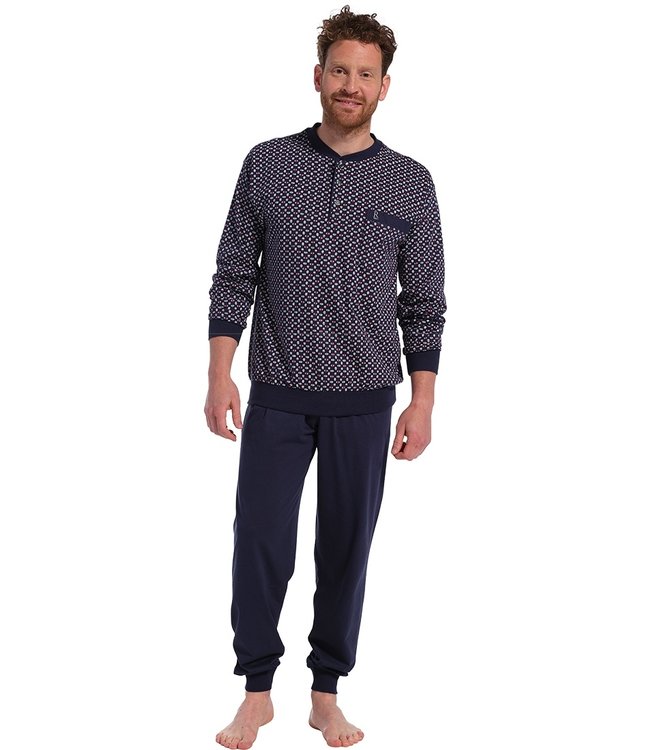 cotton pyjama set with buttons 'mix it up'