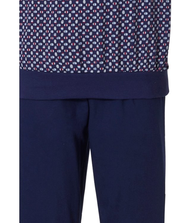 katoenen herenpyjama met knopen 'mix it up'