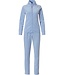 Pastunette Deluxe ladies light blue velvet homesuit with zip 'home chic comfort'