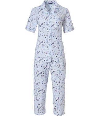 Pastunette ladies short sleeve full button cotton pyjama 'little love birds'