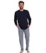 dark blue mens cotton-modal pyjama set 'bit of vintage star'