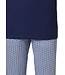 dark blue mens cotton-modal pyjama set 'bit of vintage star'