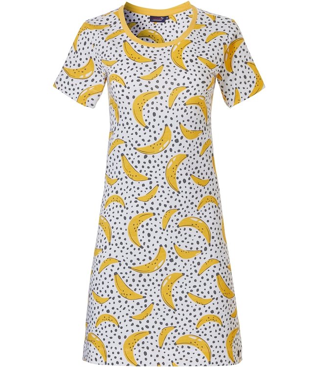 Rebelle short sleeve cotton nightdress 'just dotty bananas'