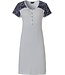 Pastunette Deluxe ladies short sleeve nightdress with buttons 'micro dots & lace'
