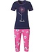 Rebelle katoenen dames pyjama met korte mouwen 'daisy girl pink'