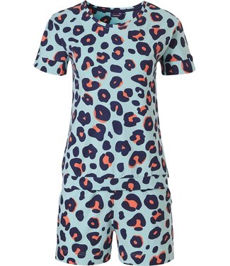 Rebelle zomerse dames shortama set met korte mouwen 'mega all animal'