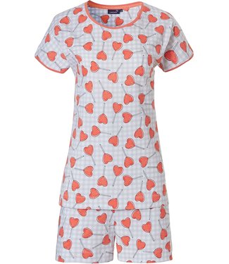 Rebelle short sleeve cotton shorty set 'sweety hearts ♥'