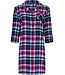 Rebelle full button cotton woven flannel nightshirt 'trendy checks'