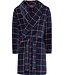 Pastunette for Men mens short soft coral fleece wrap-over robe' cool trendy blocks'