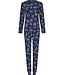 Rebelle ladies dark blue organic cotton long sleeve pyjama 'Princess for a day'