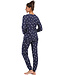 ladies long sleeve soft warm pyjama 'retro raindrop'