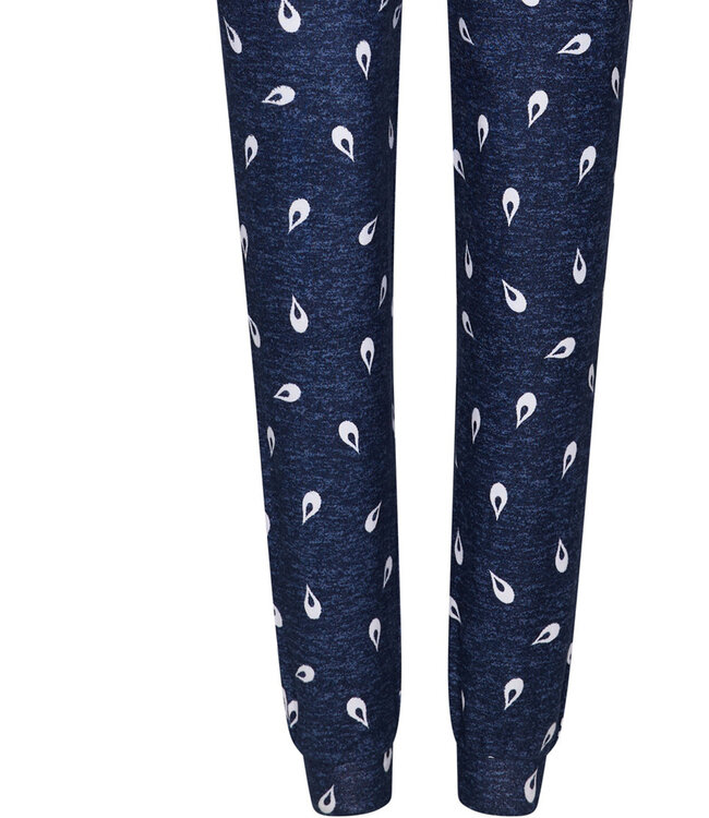 ladies long sleeve soft warm pyjama 'retro raindrop'