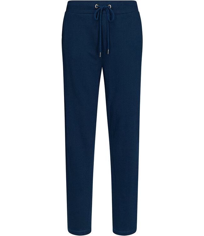 katoenen pyjama voor heren met lange mouwen en v-hals 'striped lines'