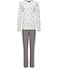 organic cotton full button pyjama set 'wishy flower & stripes'